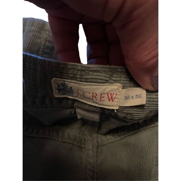 J.Crew Mens Grey Button & Zipper Fly Straight Leg Corduroy Pants Size 38 - Picture 5 of 11